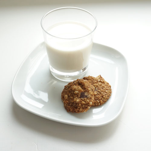 Bolachas com pepitas de chocolate