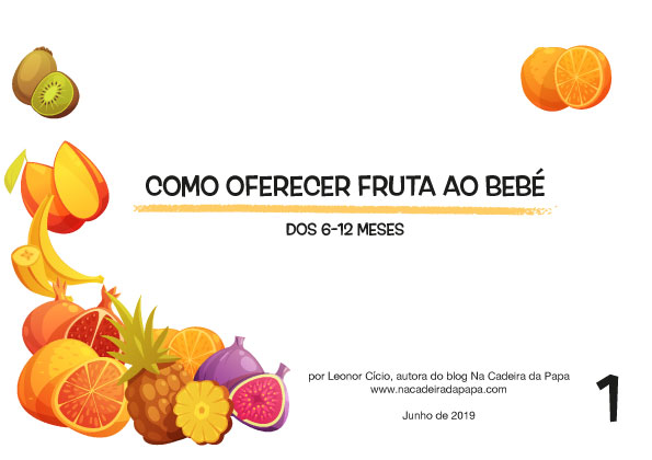 como oferecer fruta ao bebé